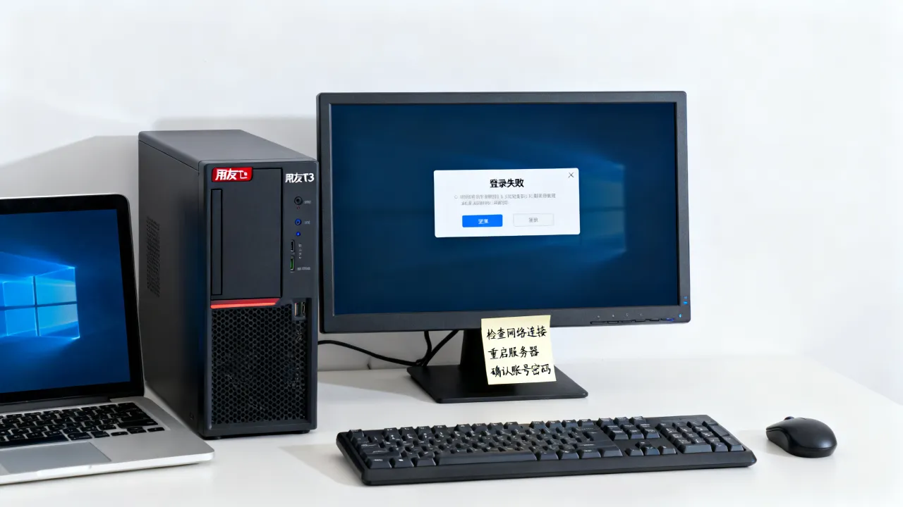 用友t3服务器为什么登陆失败，登录失败怎么解决