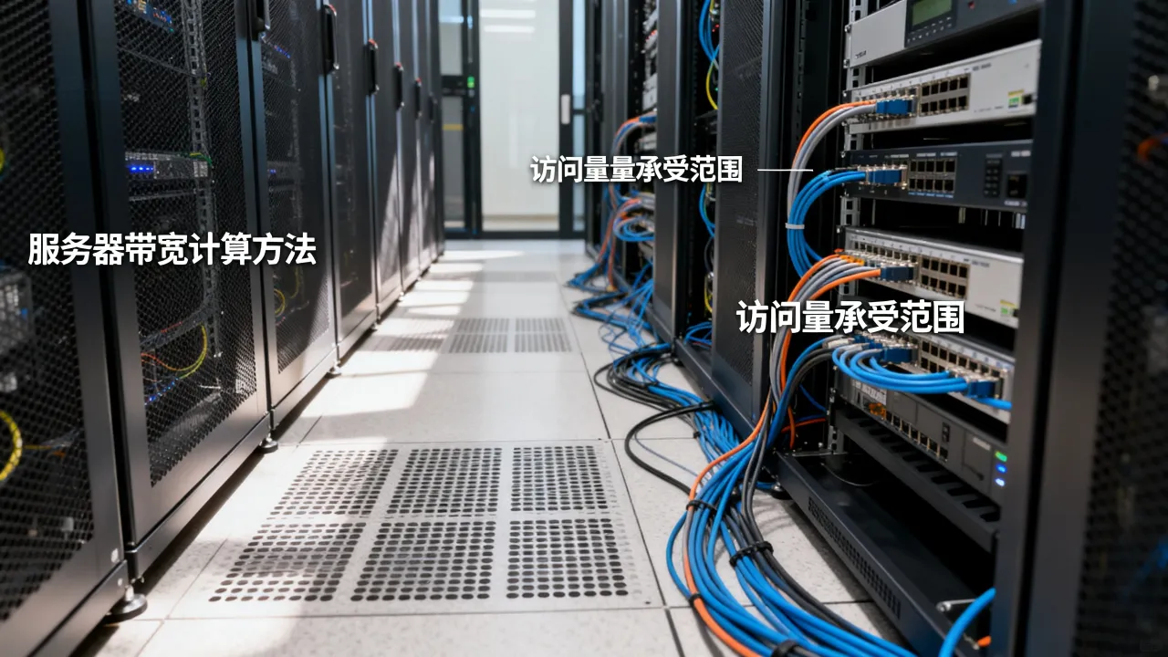 服务器宽带访问量怎么计算,服务器带宽能承受多少访问量?