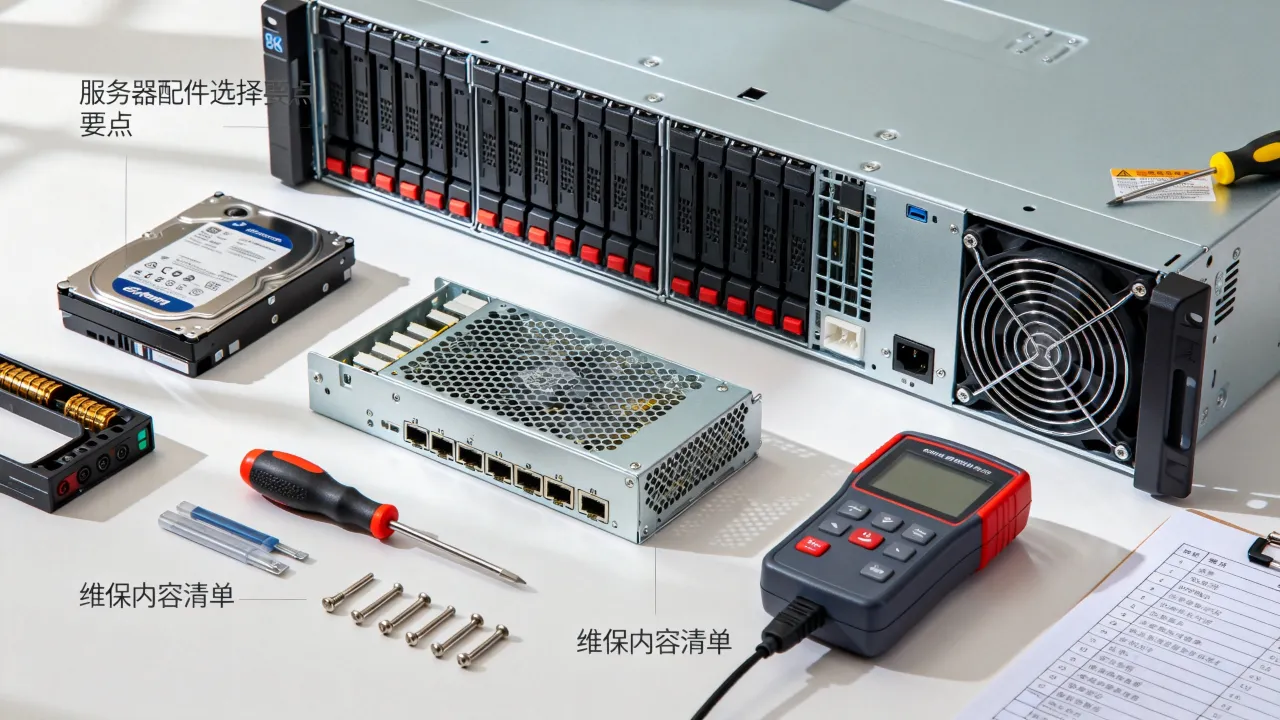 服务器配件及维保方案怎么选，服务器维保包含哪些内容？