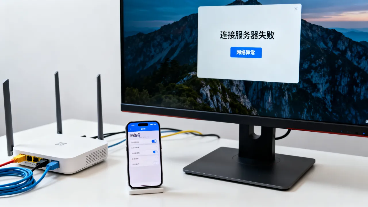 cf为什么连接服务器失败，网络异常怎么回事