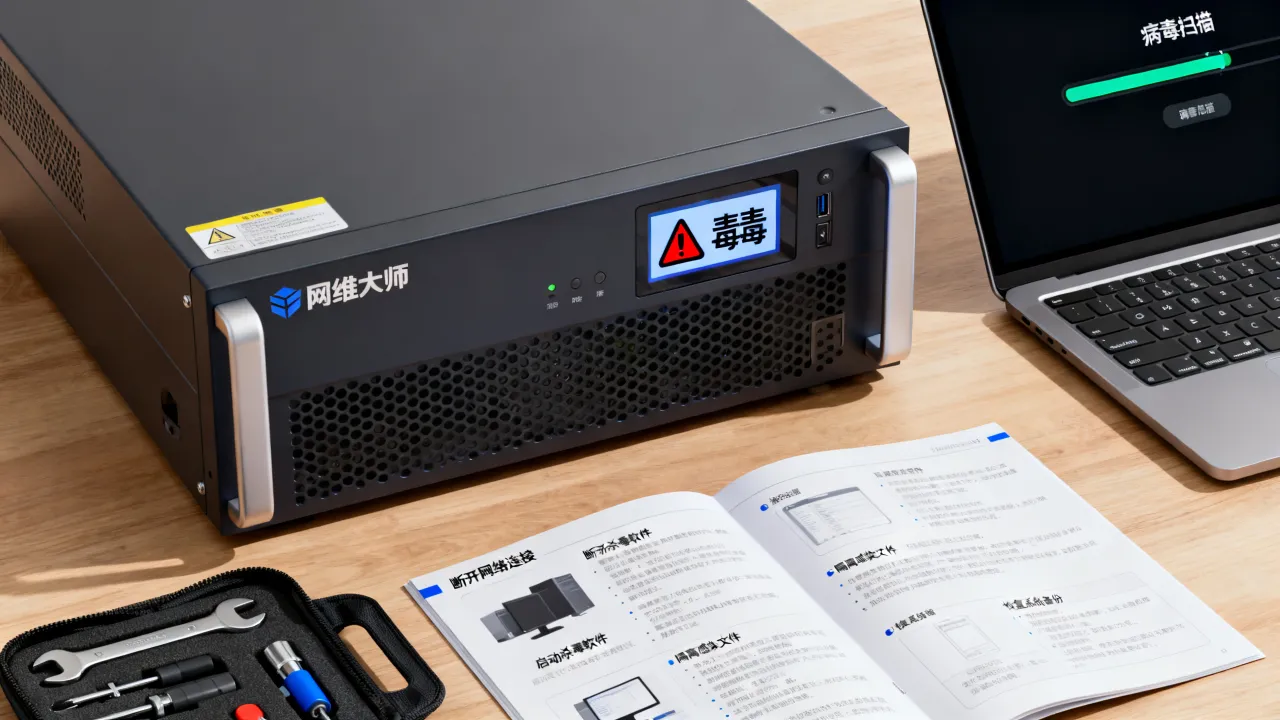 网维大师服务器中毒怎么办，如何清除病毒恢复系统？