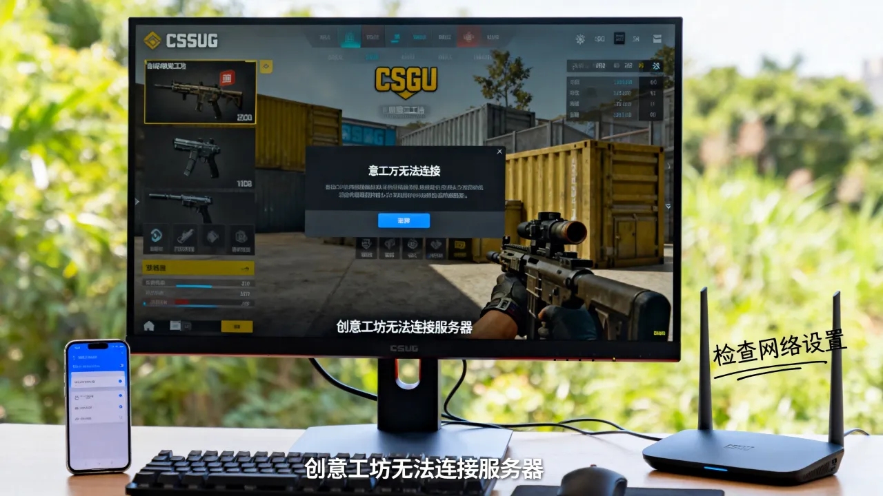 为什么csgo创意工坊被禁用服务器，创意工坊进不去怎么办