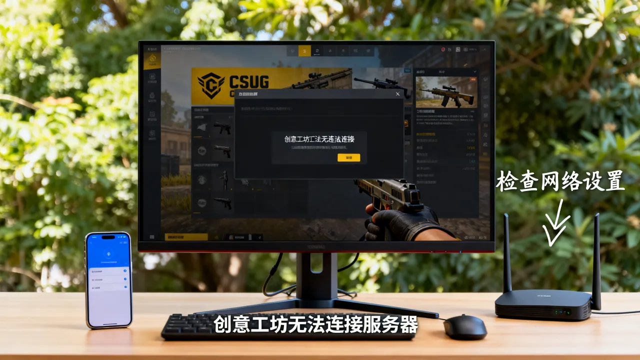 为什么csgo创意工坊被禁用服务器，创意工坊进不去怎么办