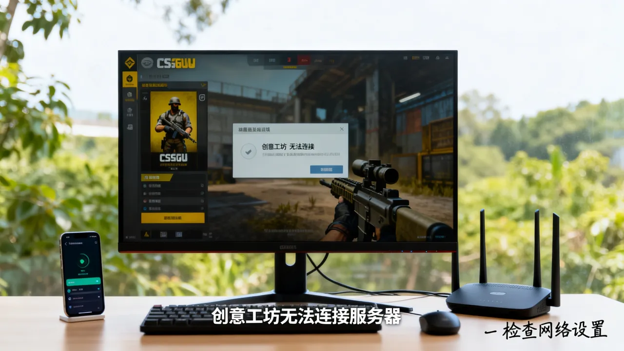 为什么csgo创意工坊被禁用服务器，创意工坊进不去怎么办