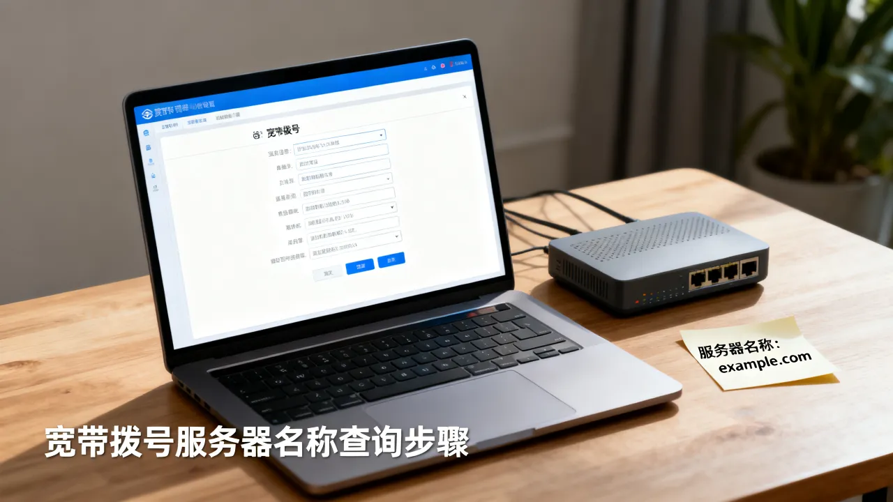 宽带拨号服务器名称是什么，宽带拨号服务器名称怎么查
