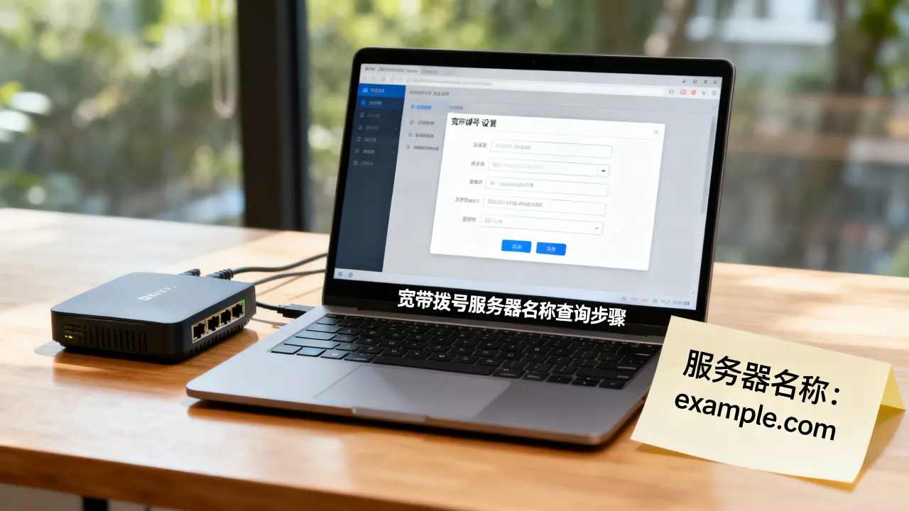 宽带拨号服务器名称是什么，宽带拨号服务器名称怎么查
