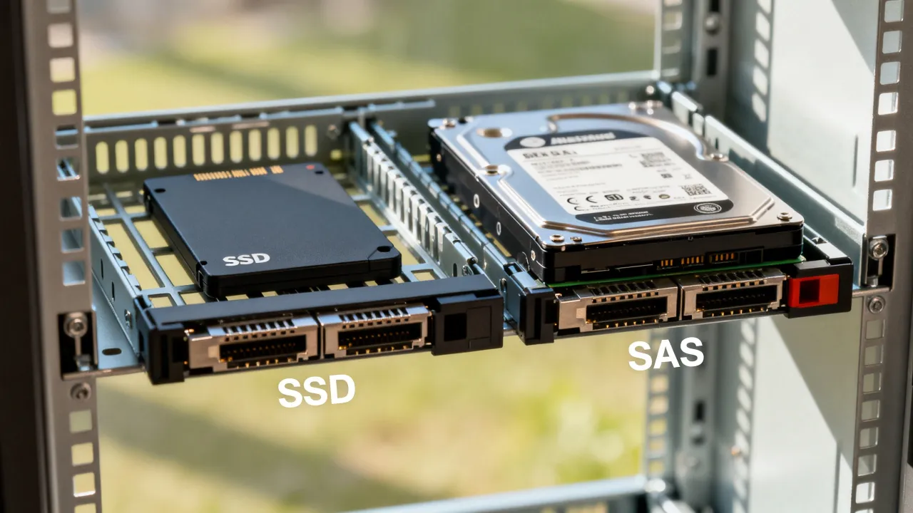为什么服务器中既有SSD和SAS，SSD与SAS机械硬盘能混用吗