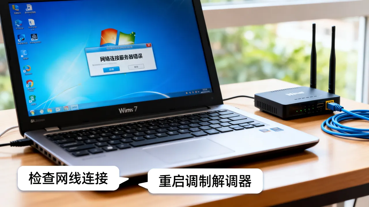 Win7系统不显示宽带连接？网络连接服务器怎么办