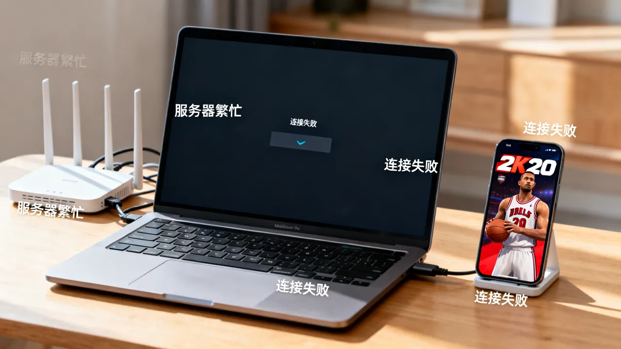 nba2k20为什么服务器繁忙，2k20服务器一直连接不上怎么办