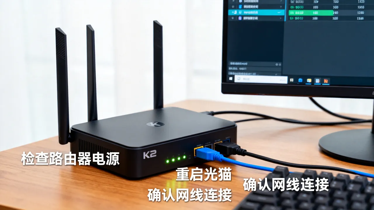 k2宽带运营商服务器未响应怎么办，k2路由器未响应怎么解决？