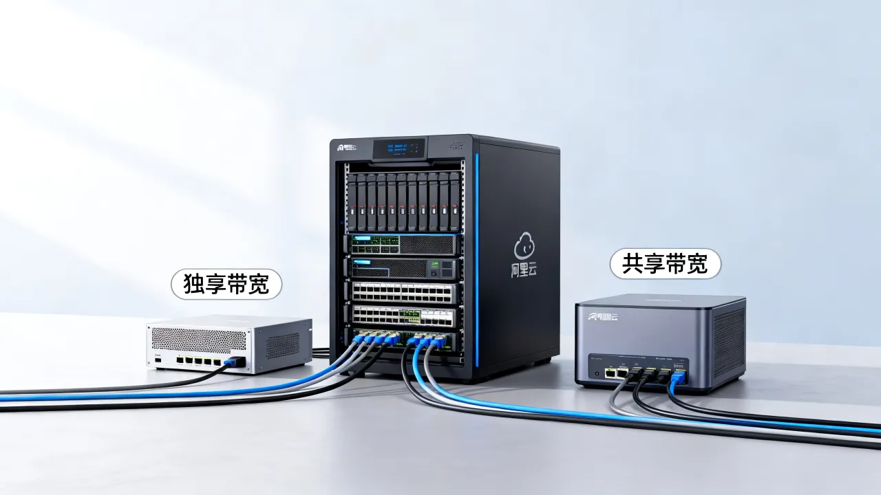 阿里云服务器独立宽带贵不贵，独享带宽和共享带宽哪个更好