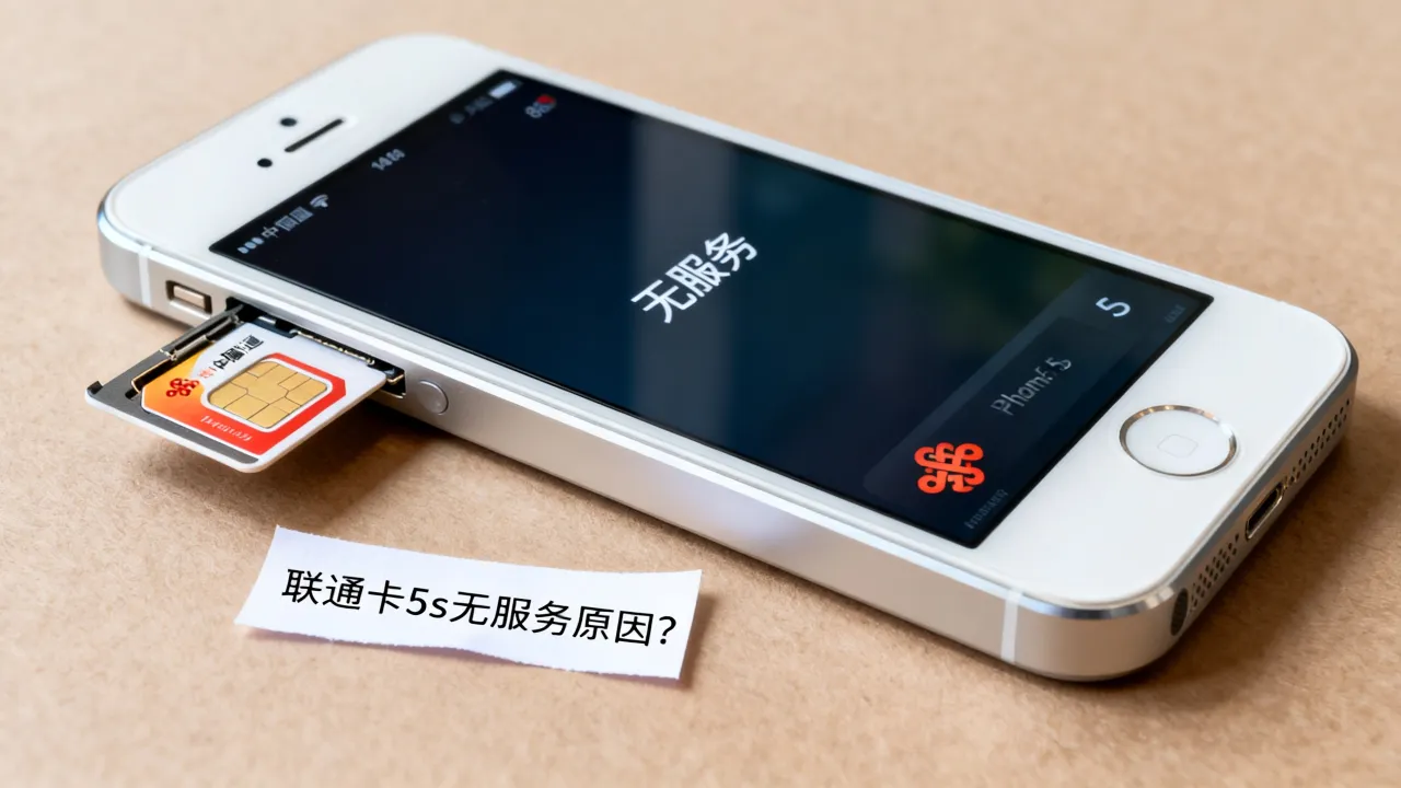 联通卡插到5s无服务器怎么回事，联通卡在5s无服务是什么原因
