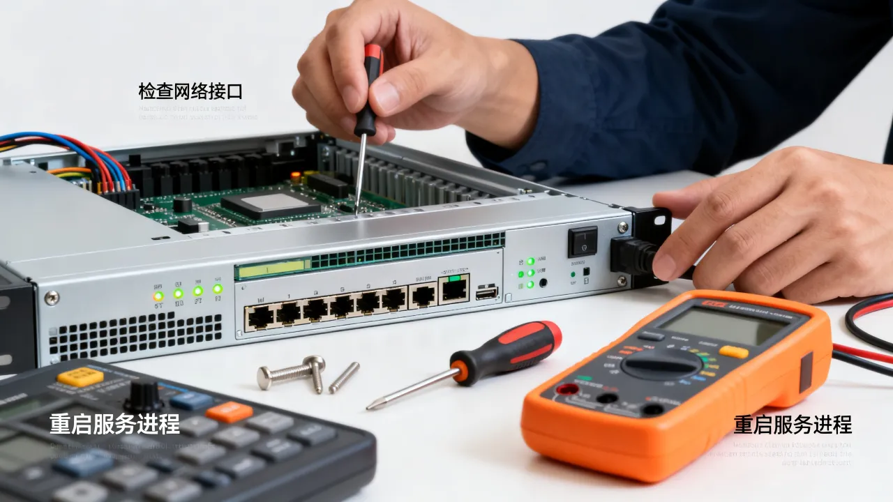 运维服务器操作中常见的故障有哪些，怎么处理？