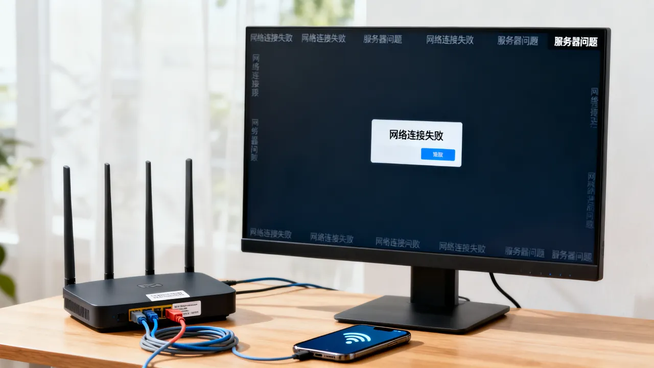 为什么lol无法链接服务器，网络连接失败是什么原因