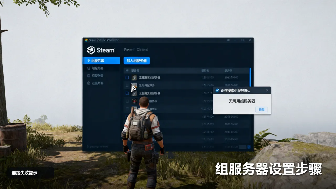 求生之路为什么没有steam组服务器，steam组服务器怎么进