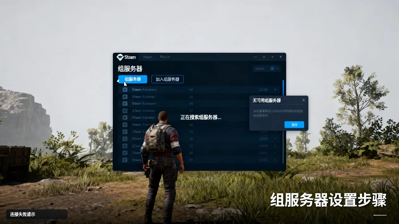求生之路为什么没有steam组服务器，steam组服务器怎么进