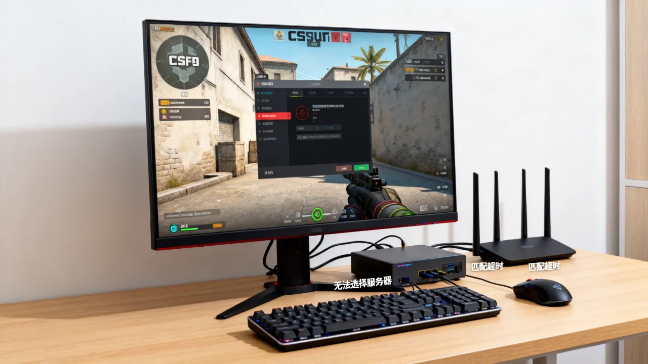 csgo为什么不提示选择服务器，csgo匹配不到服务器怎么解决？