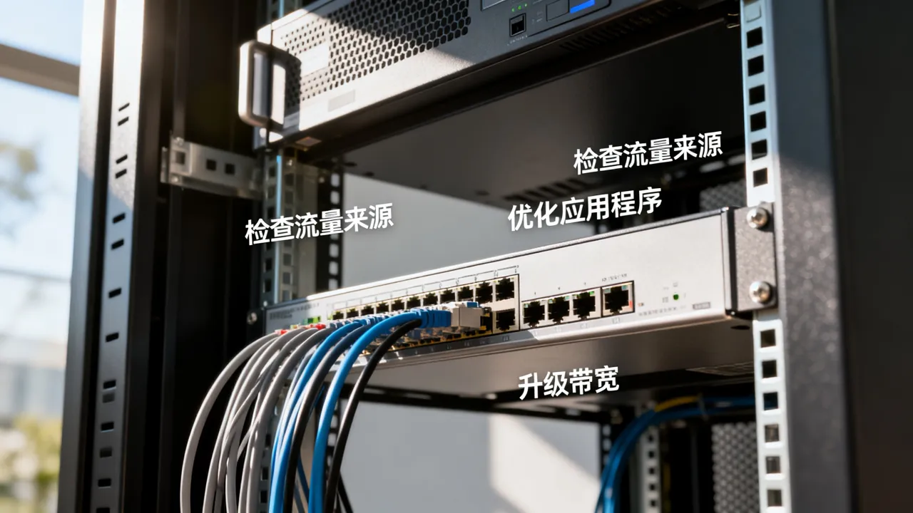 服务器宽带跑满怎么办？服务器带宽跑满怎么解决？
