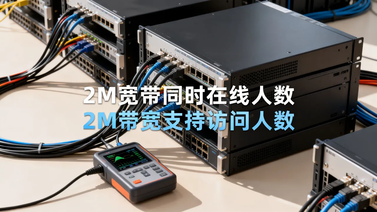 服务器2M宽带同时多少人在线？2M带宽能支持多少人同时访问？