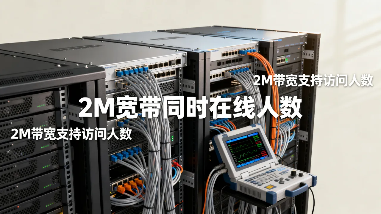 服务器2M宽带同时多少人在线？2M带宽能支持多少人同时访问？
