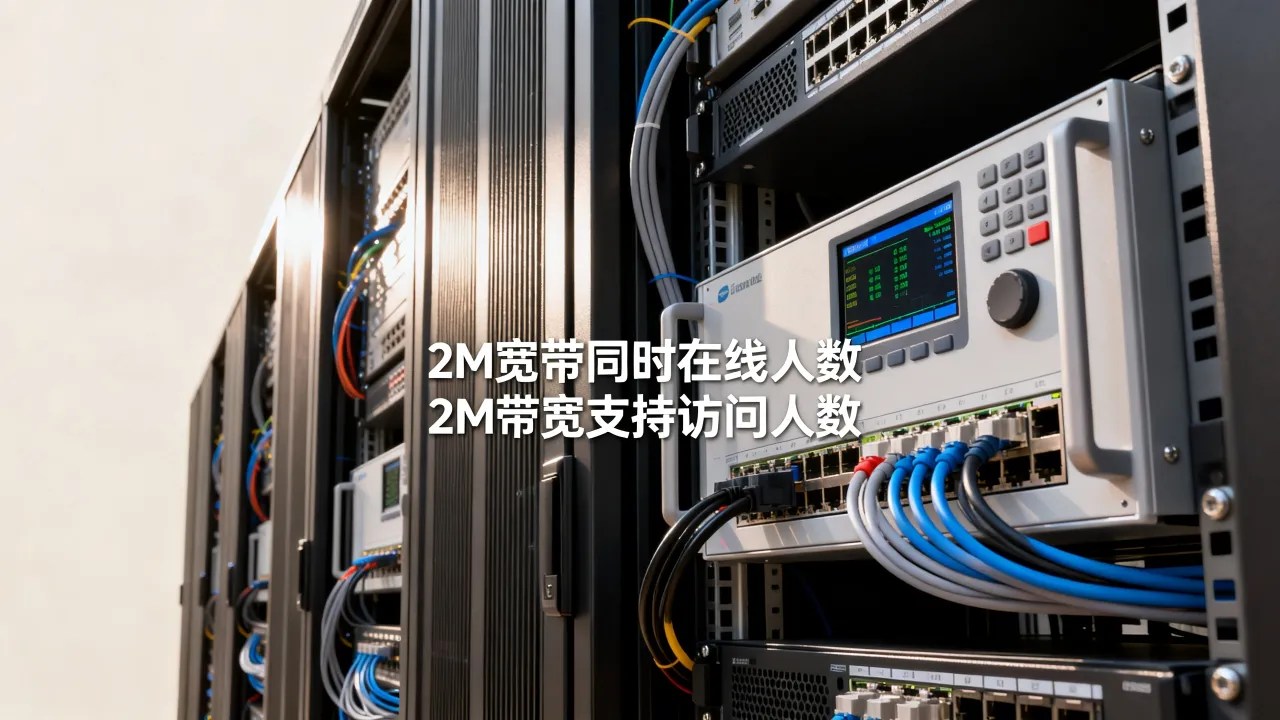 服务器2M宽带同时多少人在线？2M带宽能支持多少人同时访问？