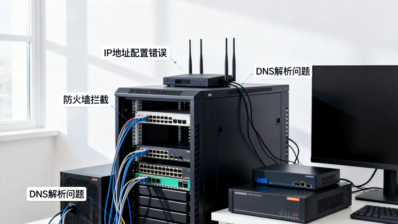 为什么用IP无法访问服务器，服务器IP无法访问怎么解决？