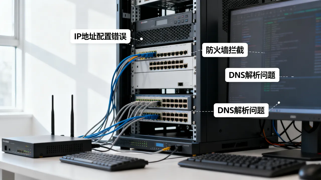 为什么用IP无法访问服务器，服务器IP无法访问怎么解决？