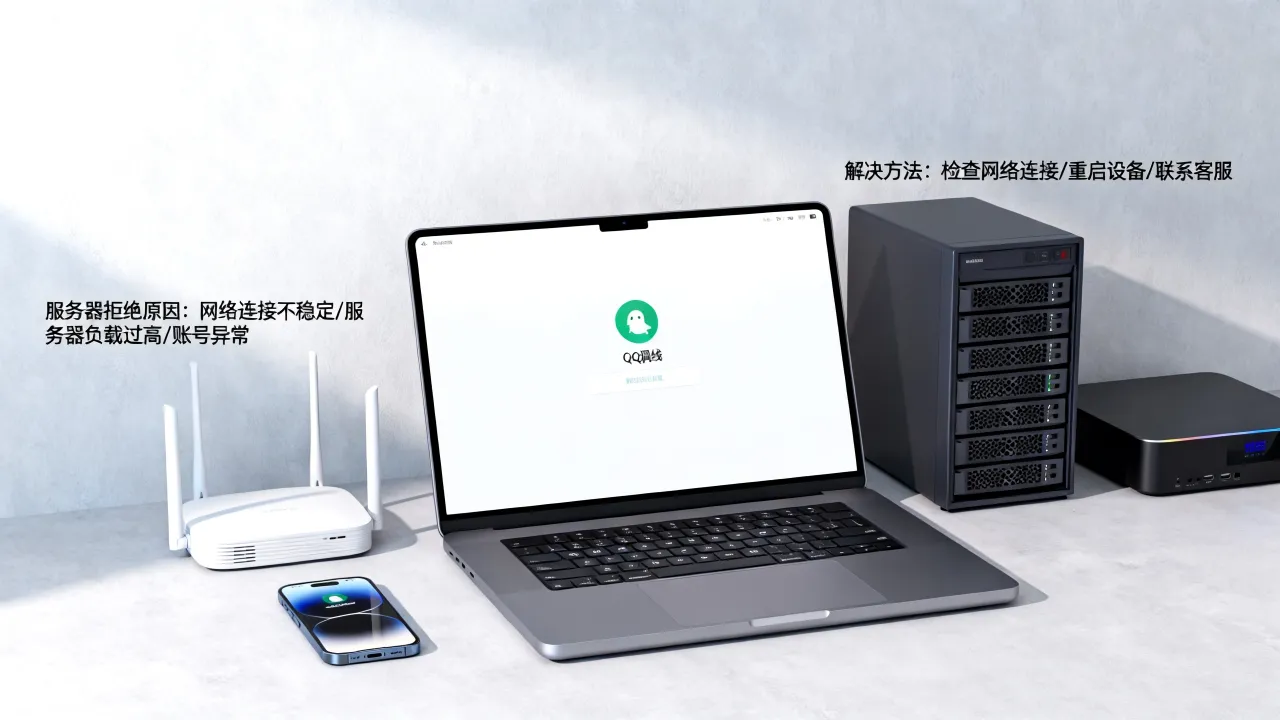 为什么QQ离线经常被服务器拒绝，服务器拒绝原因及解决方法