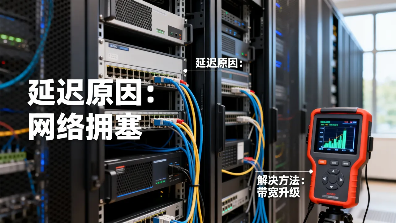 服务器宽带延迟高是什么原因导致的，怎么快速解决