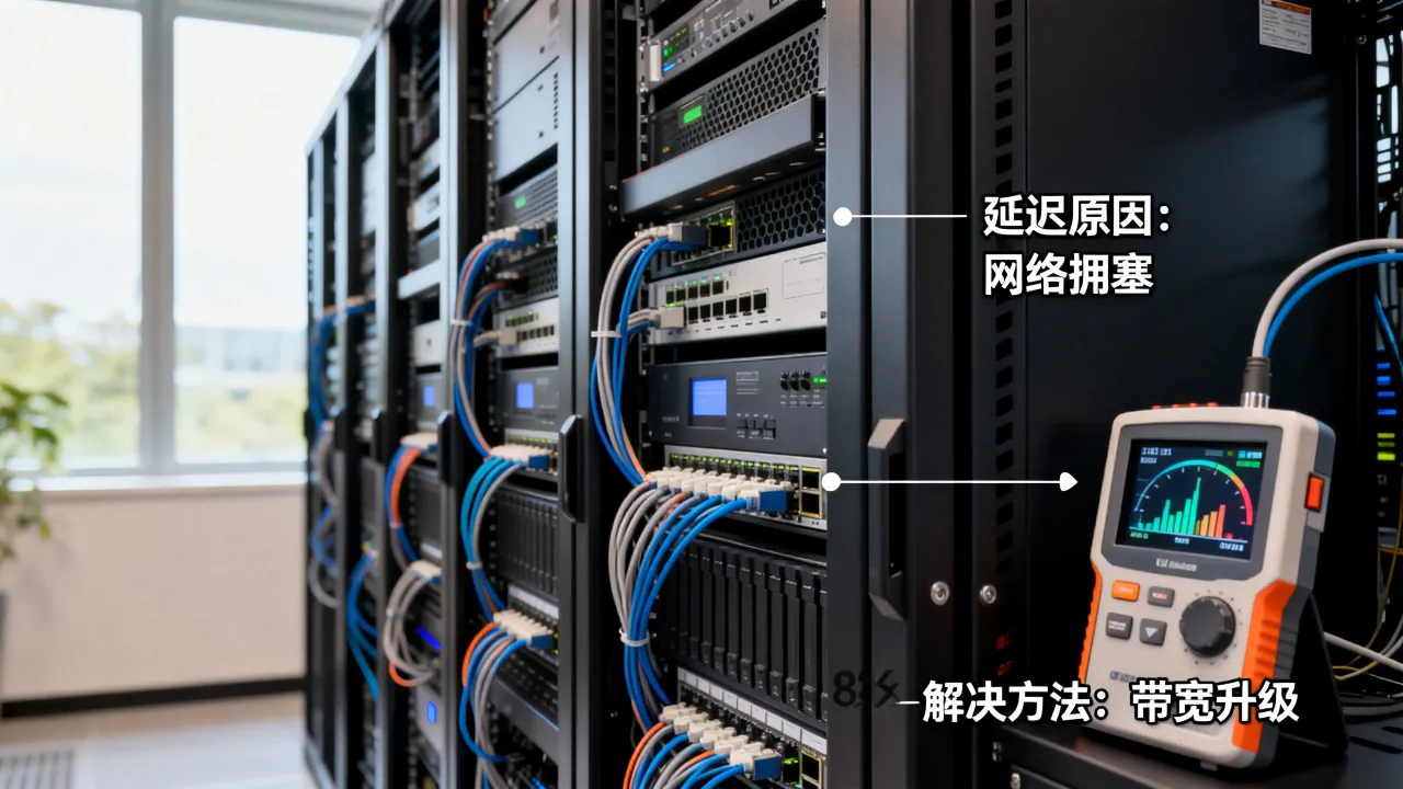 服务器宽带延迟高是什么原因导致的，怎么快速解决