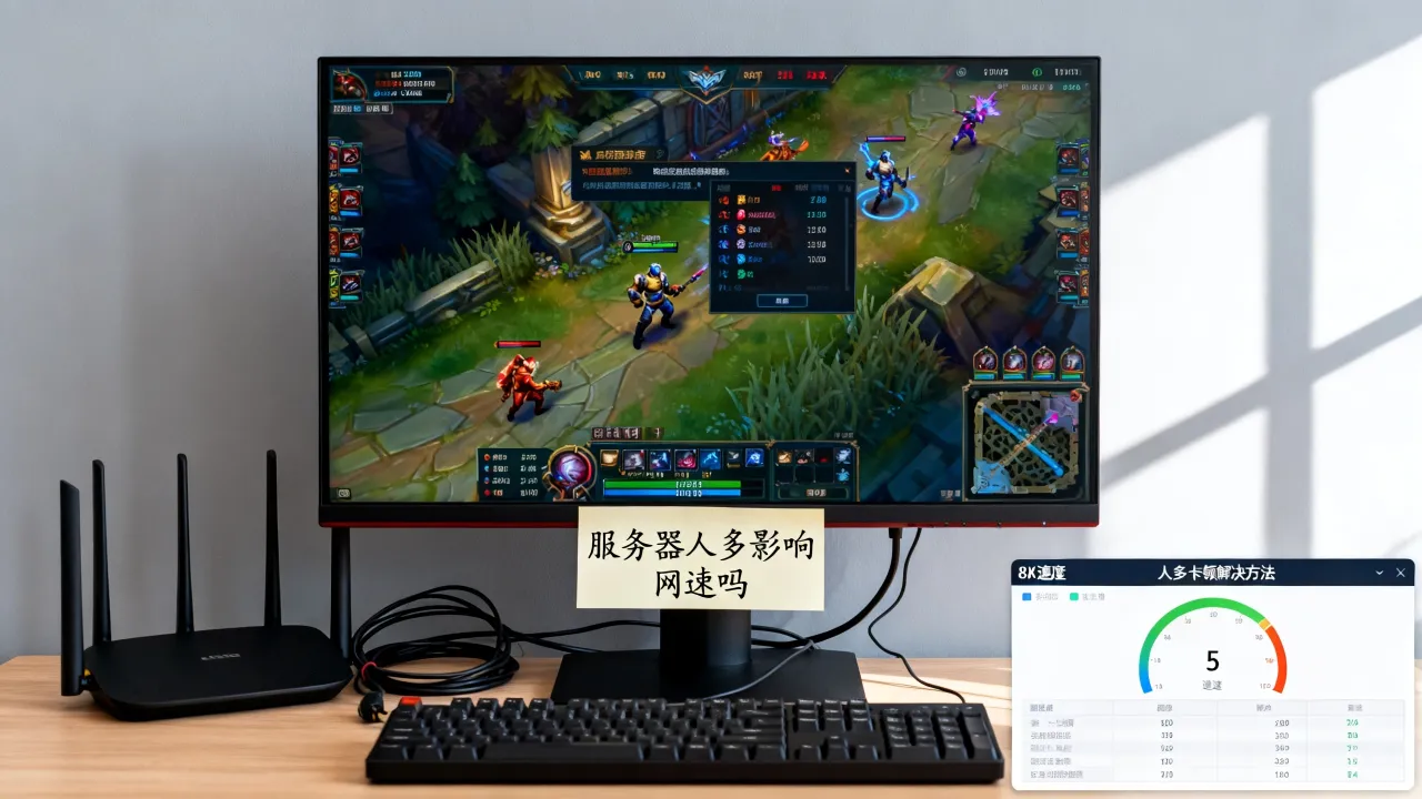 lol服务器人多后会影响网速吗，英雄联盟人多卡顿怎么解决