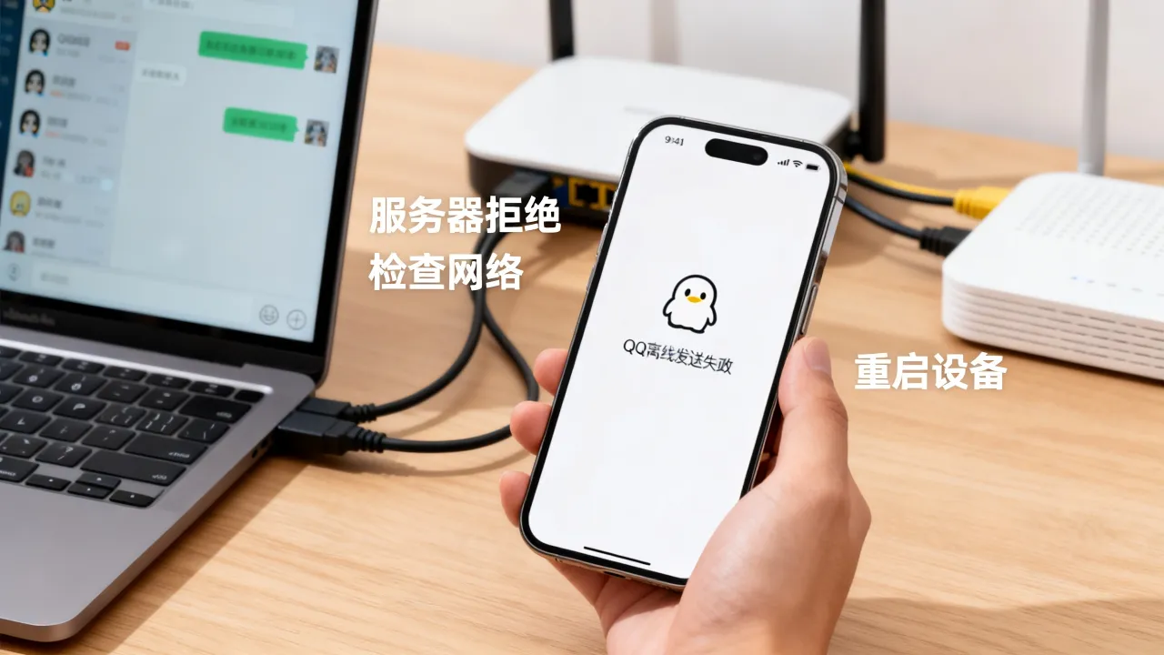 为什么QQ离线发送服务器拒绝，离线发送失败怎么解决？