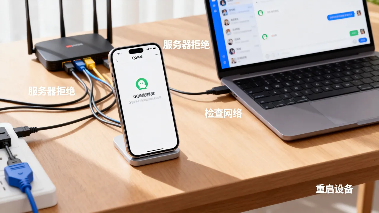 为什么QQ离线发送服务器拒绝，离线发送失败怎么解决？