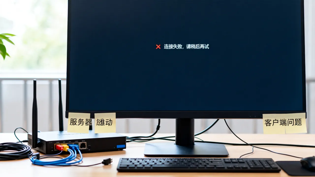 csol服务器连接为什么失败请稍后再试，原因是什么？