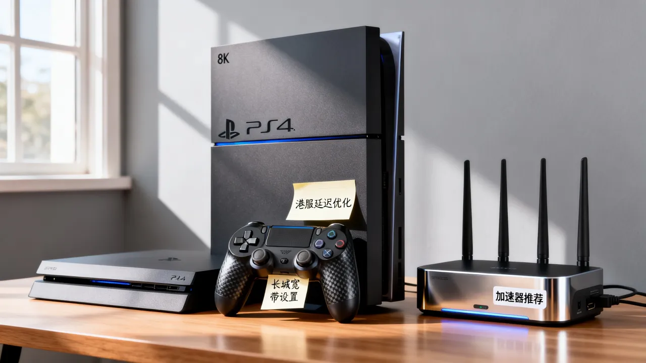 PS4长城宽带连港服服务器延迟高怎么办，用什么加速器好