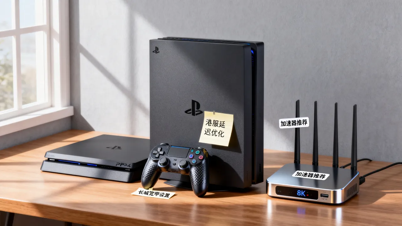 PS4长城宽带连港服服务器延迟高怎么办，用什么加速器好