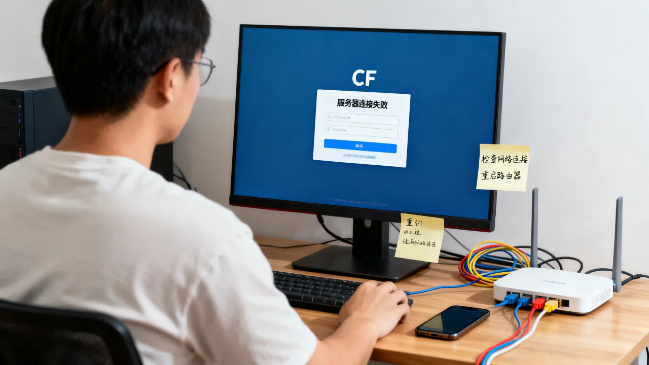 为什么cf进不去服务器页面，cf服务器连接失败怎么办