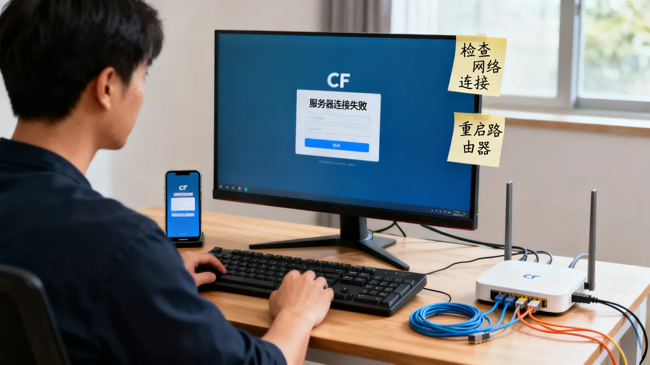 为什么cf进不去服务器页面，cf服务器连接失败怎么办