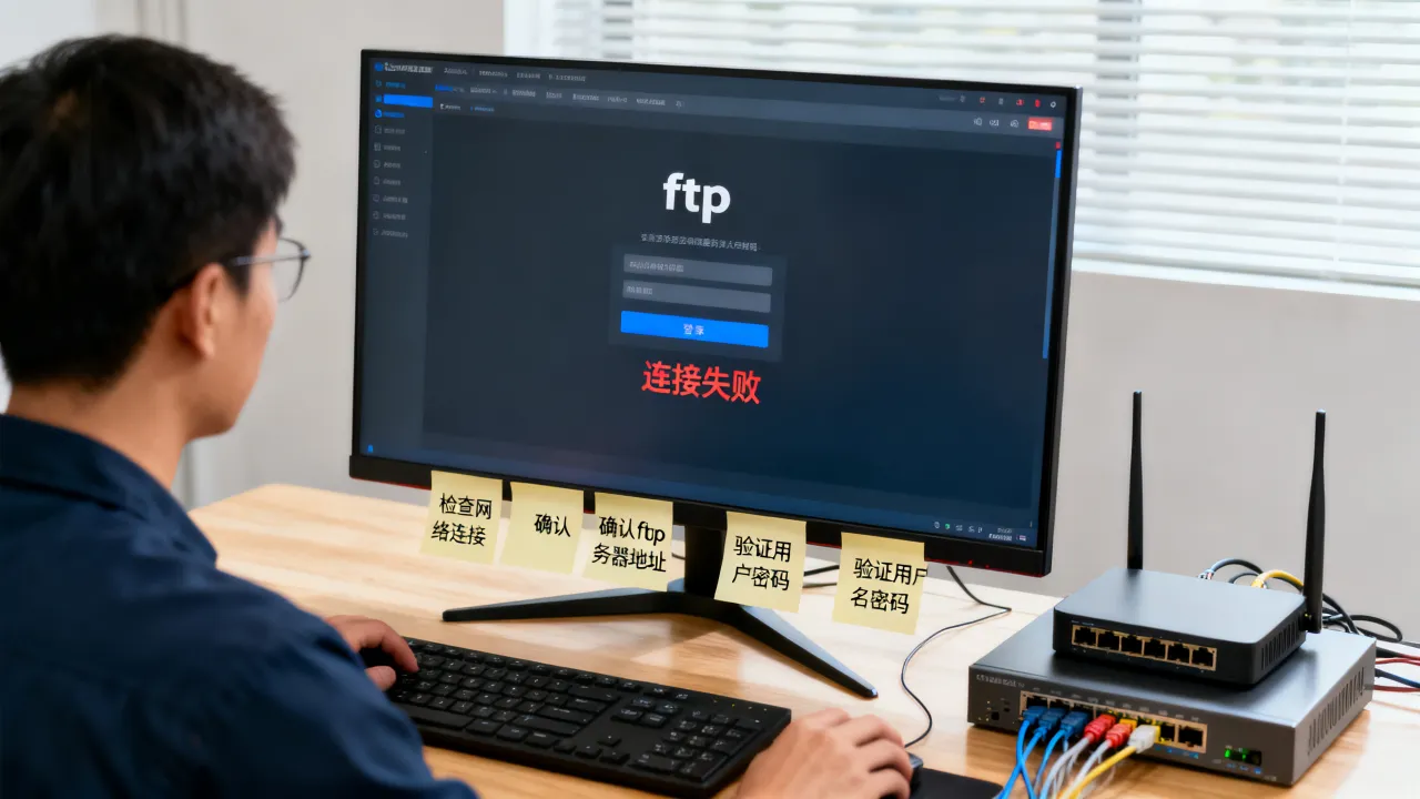 为什么ftp服务器无法登录失败，ftp连接不上怎么解决