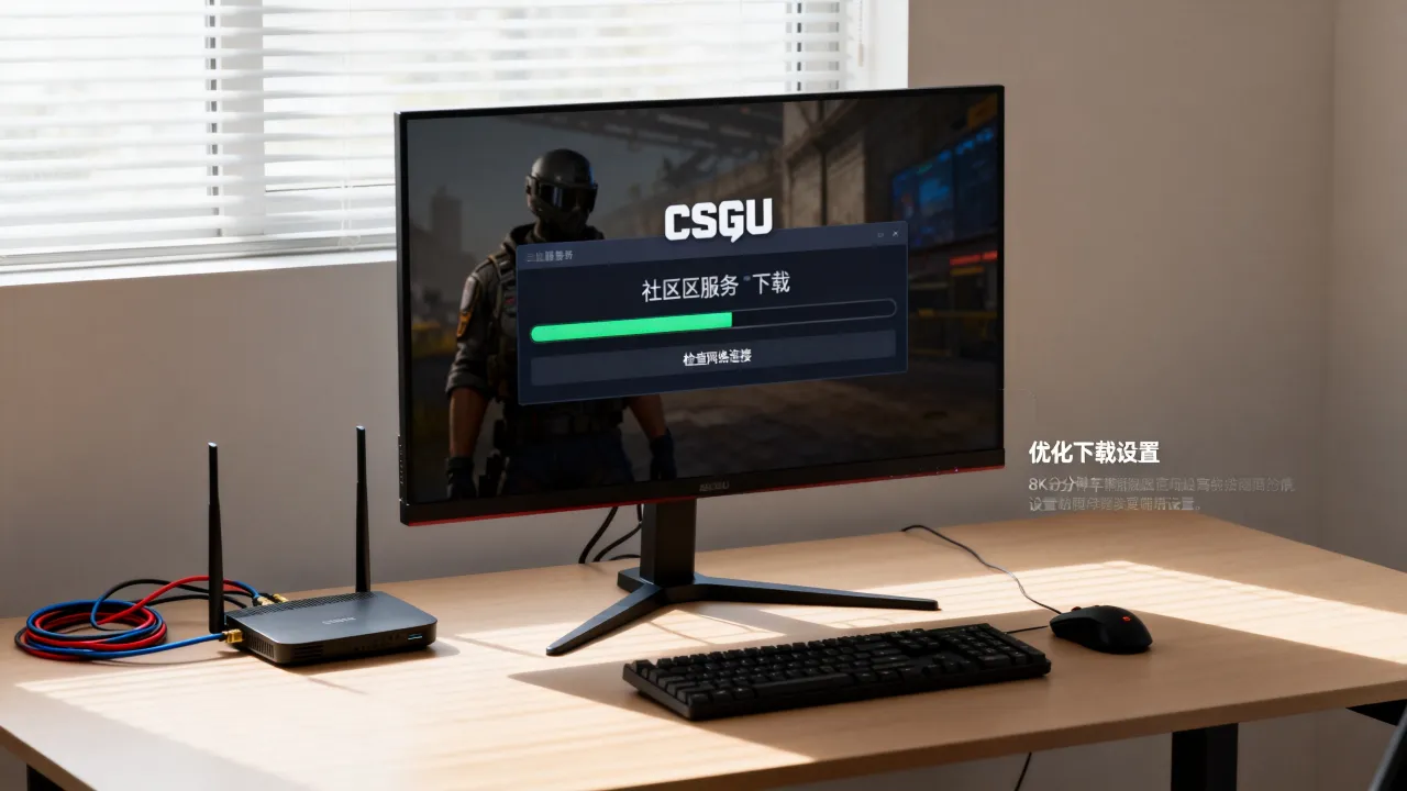 csgo社区服务器为什么要下载这么久，下载慢怎么解决？