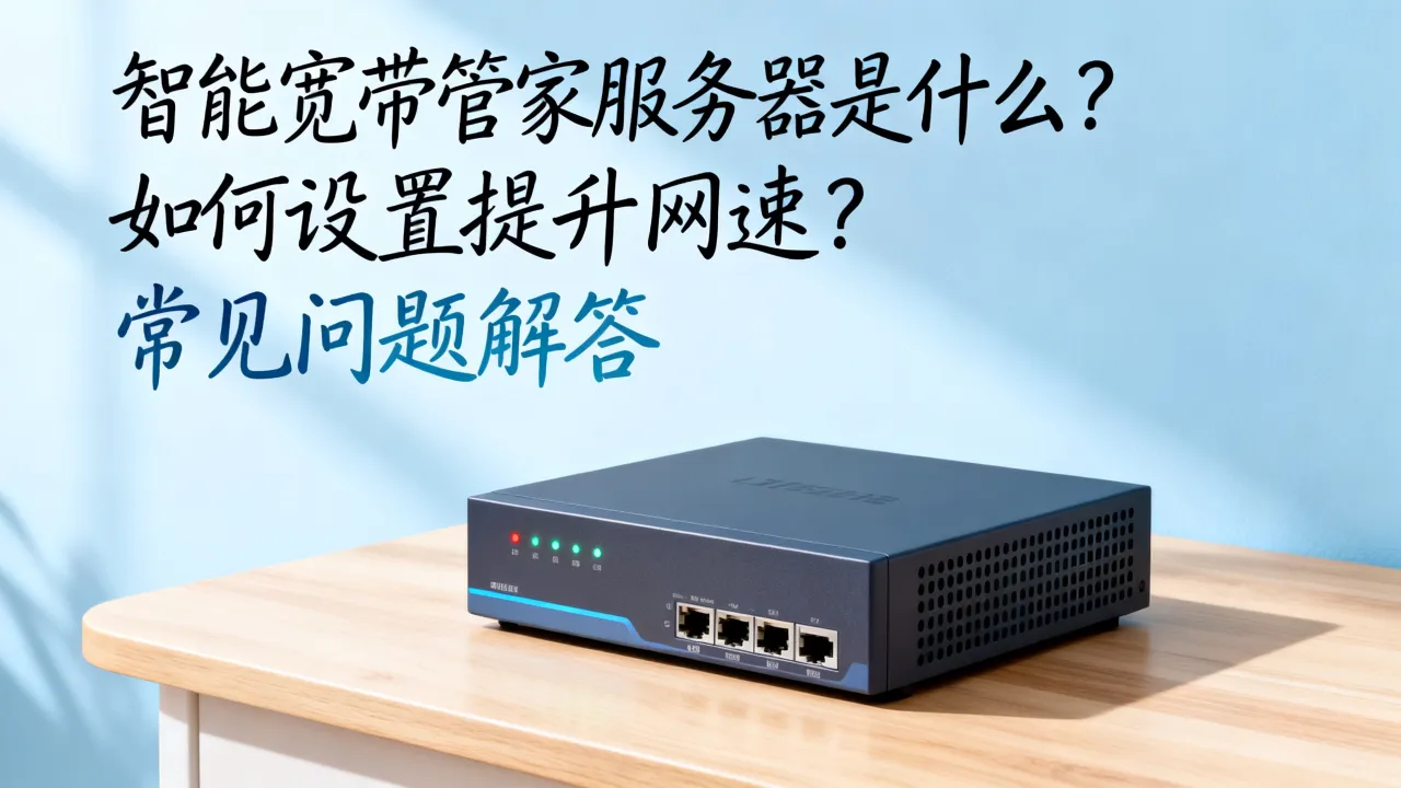 智能宽带管家服务器是什么？如何设置才能提升网速，常见问题解答