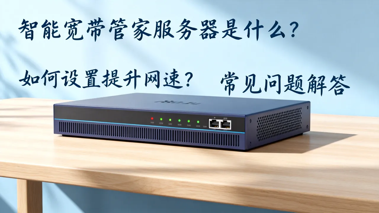 智能宽带管家服务器是什么？如何设置才能提升网速，常见问题解答