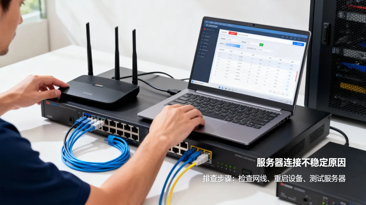 接服务器的网速不稳定怎么办，是什么原因导致的？