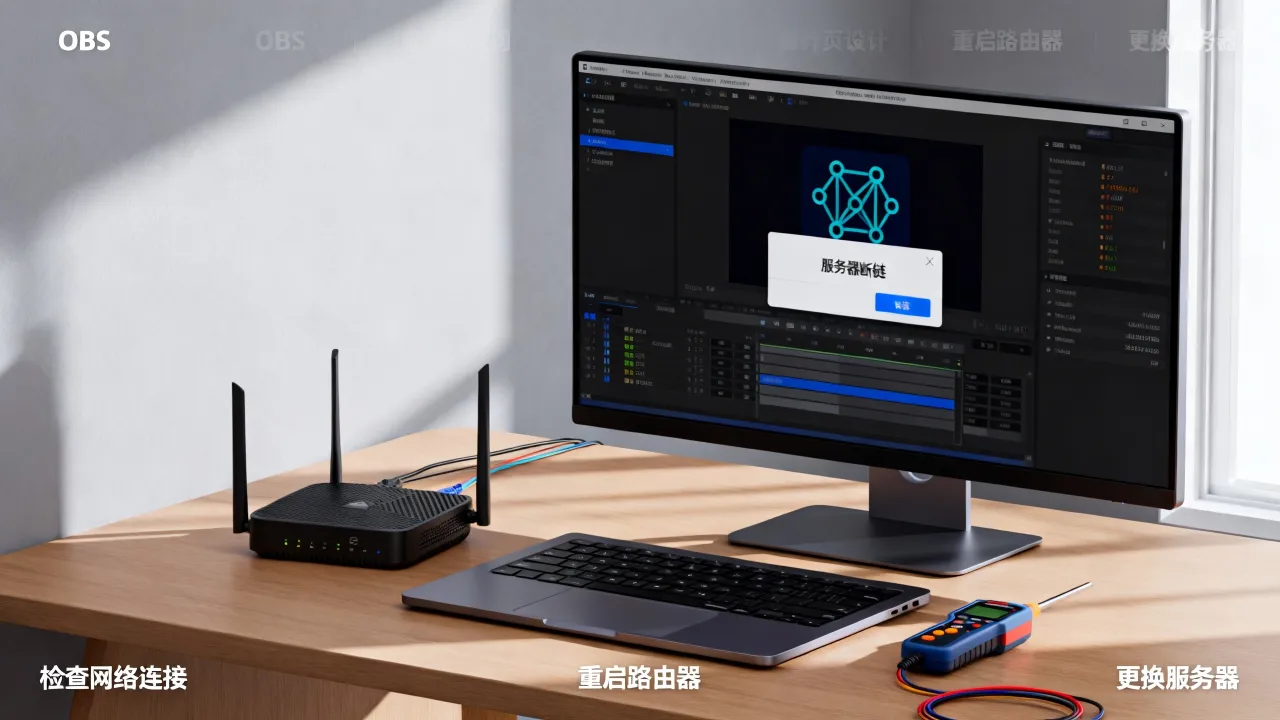 为什么obs会出现服务器断链，obs服务器断链怎么解决