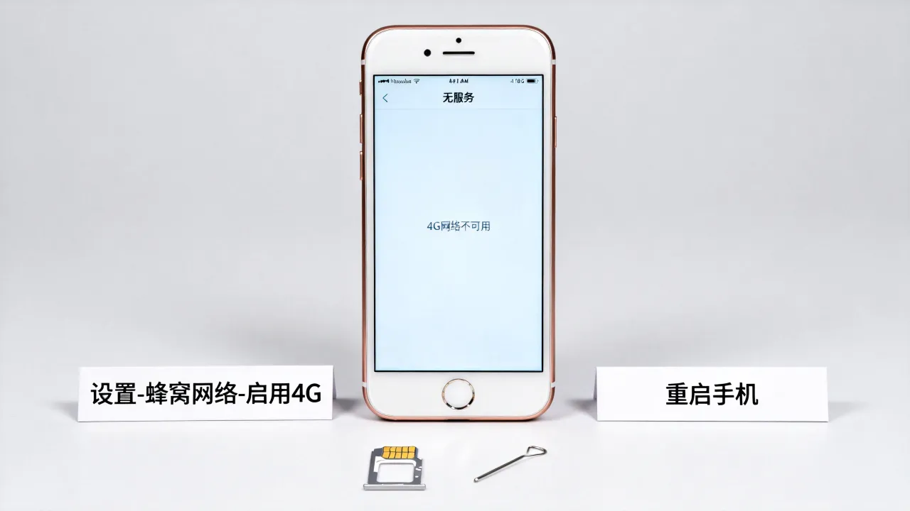 为什么苹果6显示不了4G网络，苹果6无法连接4G服务器怎么办