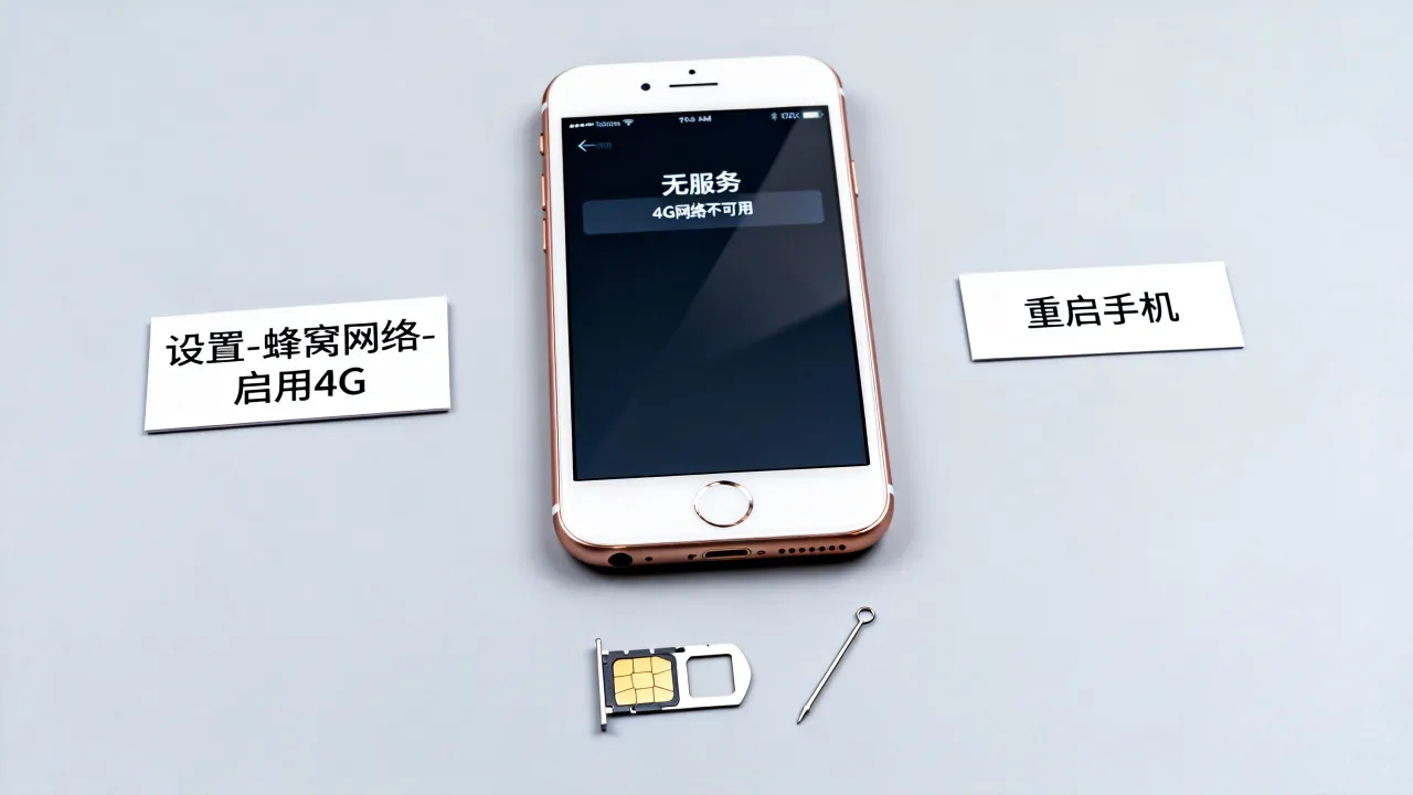 为什么苹果6显示不了4G网络，苹果6无法连接4G服务器怎么办