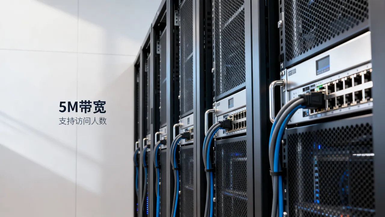 5M宽带服务器速度怎么样？5M带宽支持多少人访问