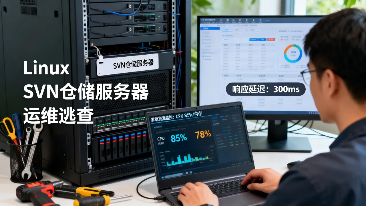 Linux系统SVN仓储服务器卡顿运维排查怎么办，svn服务响应慢原因