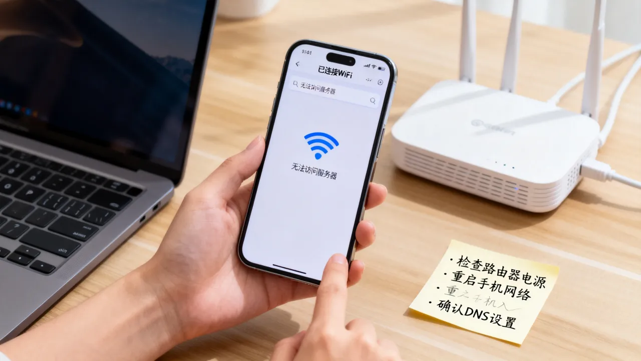 为什么有wifi没有网络连接到服务器,手机连上wifi但无法访问服务器怎么解决 为什么有wifi没有网络连接到服务器,手机连上wifi但无法访问服务器怎么解决