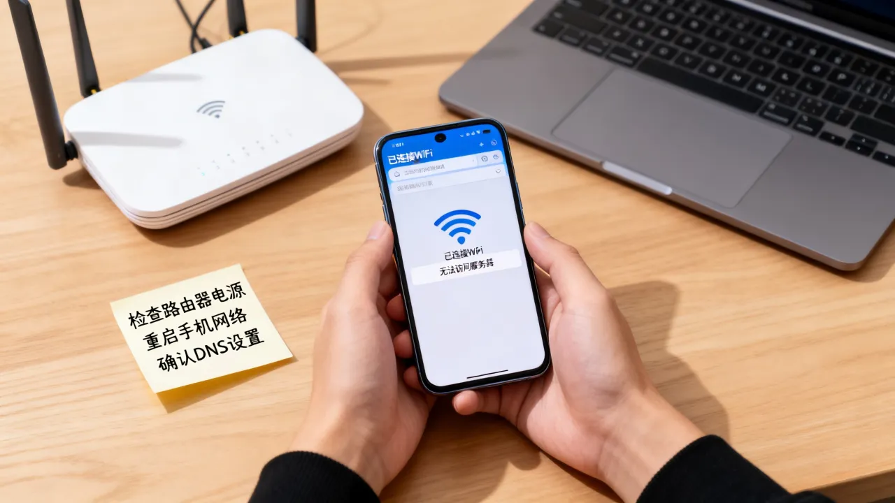 为什么有wifi没有网络连接到服务器,手机连上wifi但无法访问服务器怎么解决 为什么有wifi没有网络连接到服务器,手机连上wifi但无法访问服务器怎么解决
